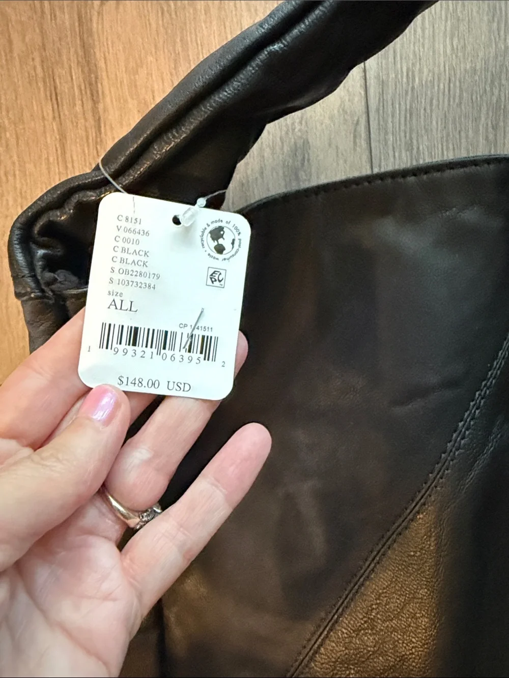 Free People Shoreditch Shoulder Bag- Black- NEW